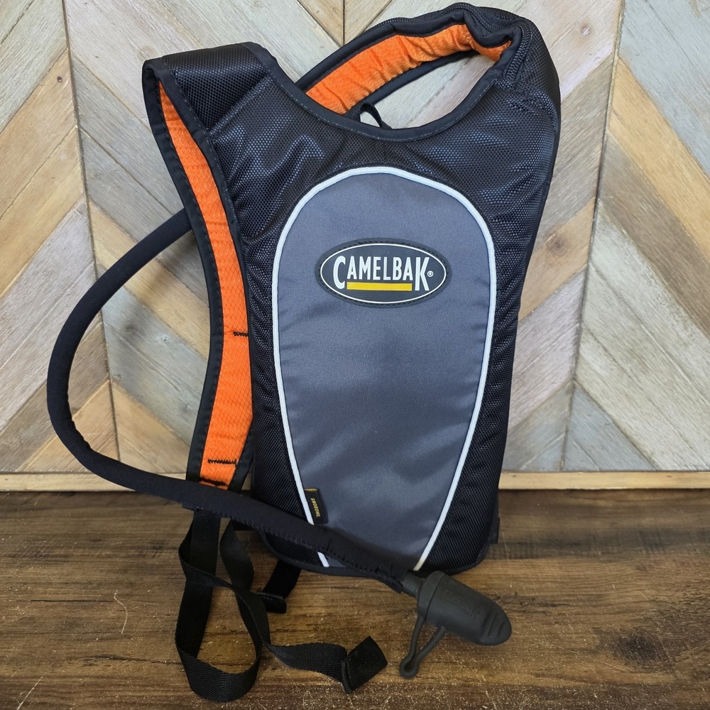 Camelbak Hydrapak Personal Hydration System 50 oz. Gray Black Orange Snobowl